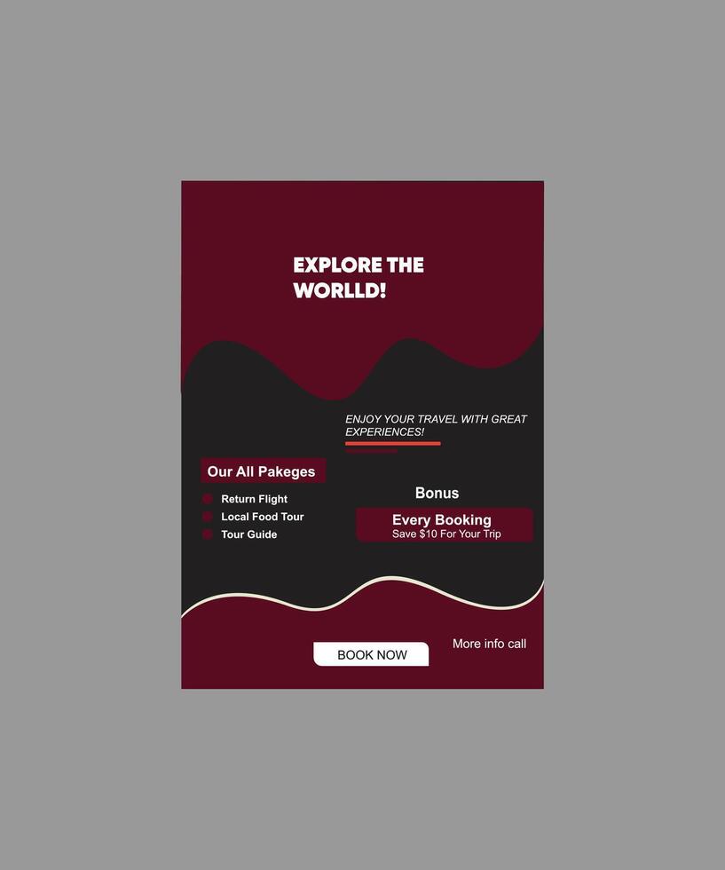 abstract modern flyer design layout vector