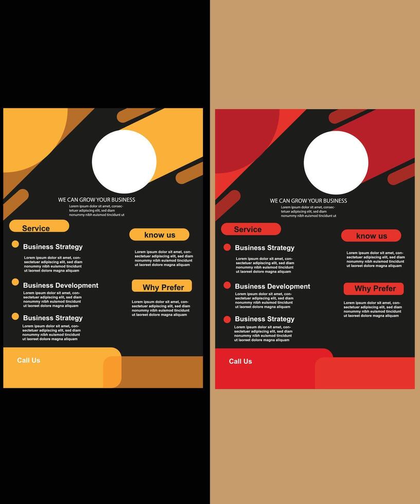 modern abstract business flyer design layout template vector