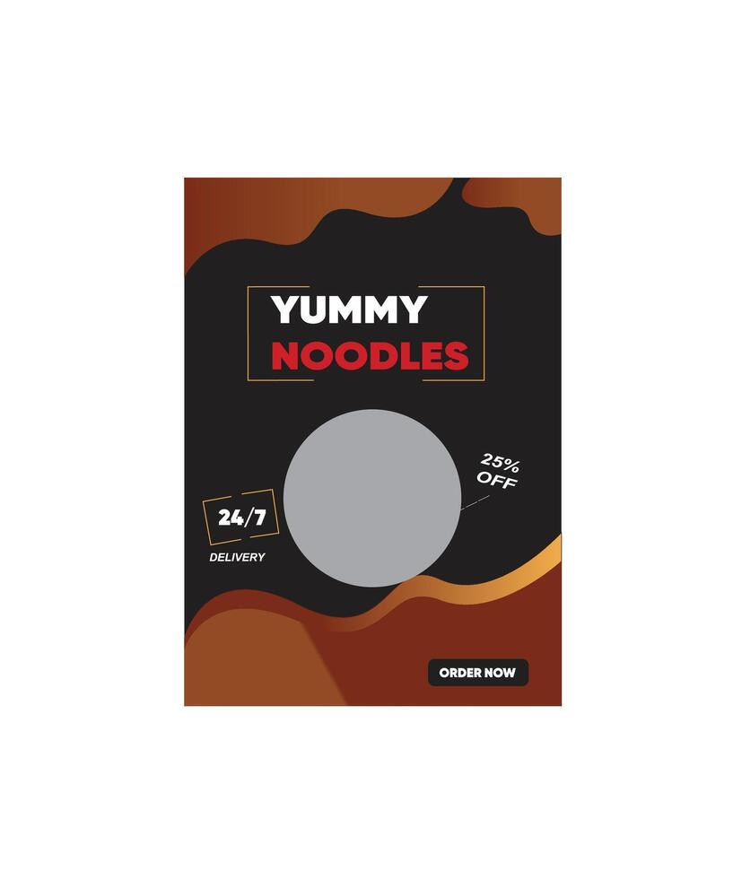 Restaurant menu food flyer vector