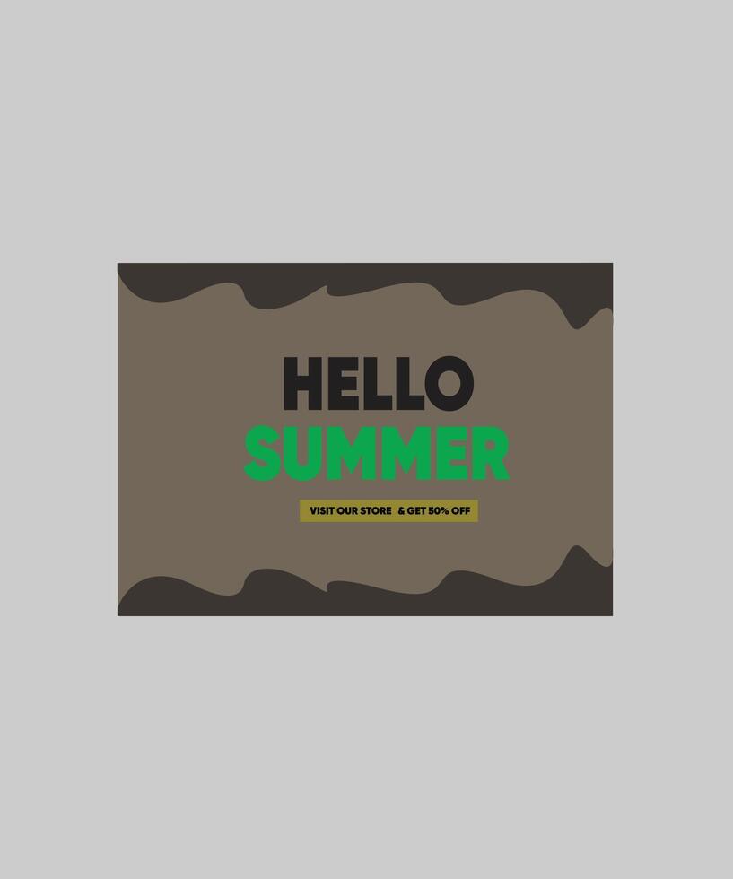 summer special sale poster banner layout vector