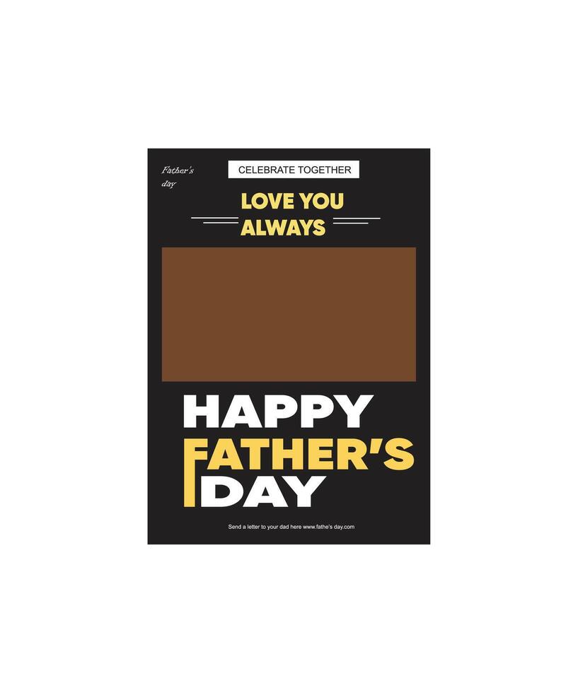 fathers day poster design vector