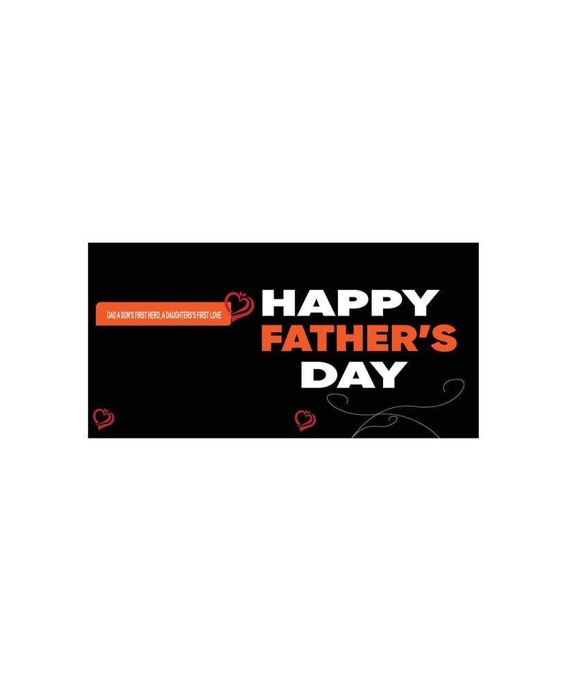 Father's day poster design vector