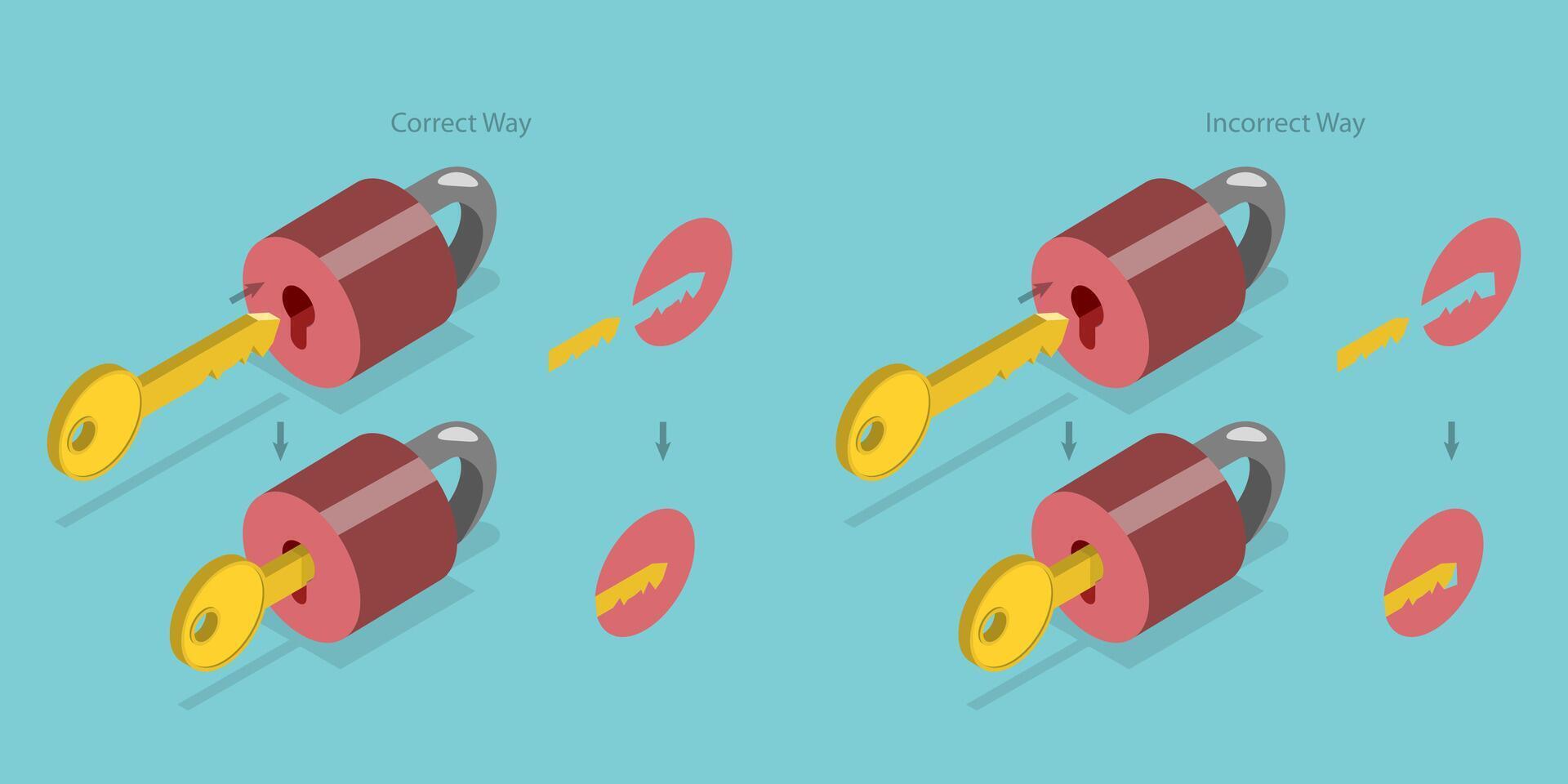 3D Isometric Flat Illustration of Enzymes, Catalytic Cycle vector