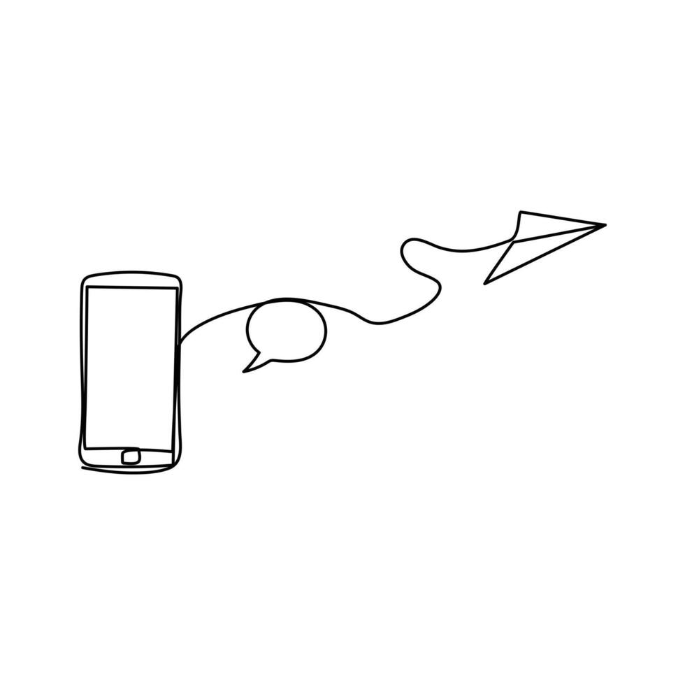 social media line drawing design vector
