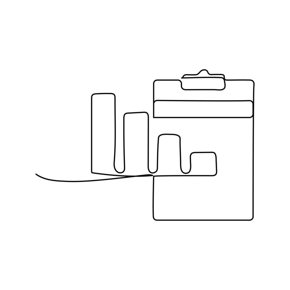 drawing of a graph that says graph single line art vector