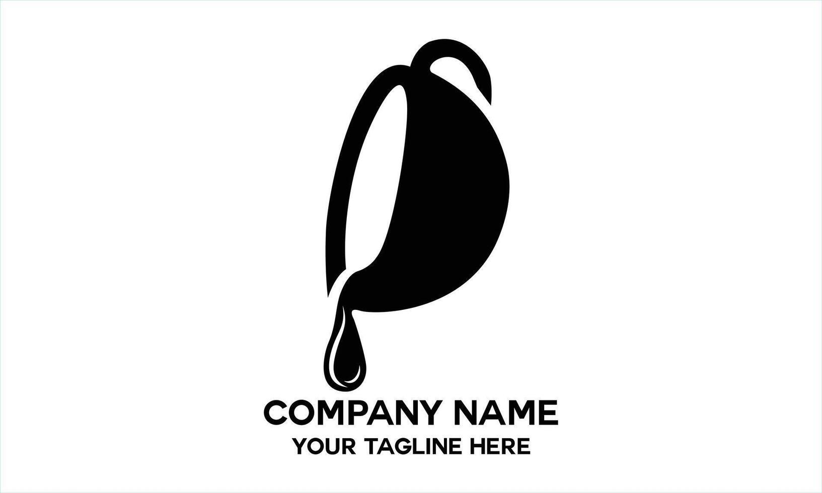 coffee cup logo on pour vector