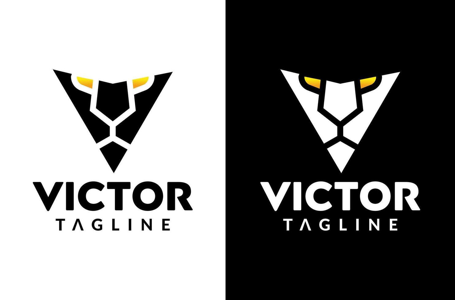 Letter V Lion Beast Victor Logo, beast logo, lion face logo, victory logo design, cool gaming lion eye with angry face looks enemy victor for fighting crazy Icon Symbol Silhouette Illustrations vector