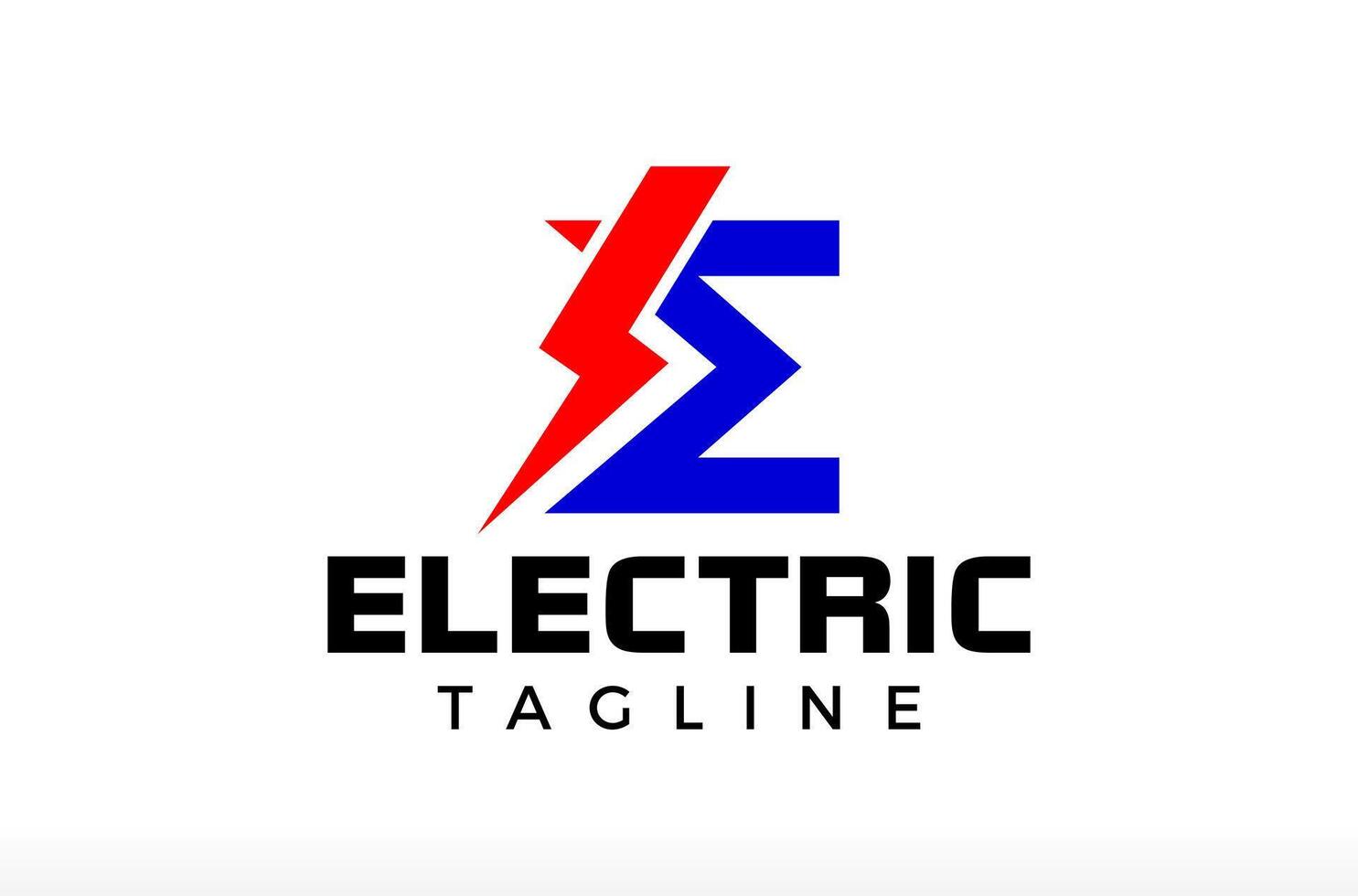 Modern Letter E Electric Logo Design, spark logo, lightning logo, electronics logo, bolt logo, creative stylish electric contractor Icon Symbol Silhouette Illustration brand business company vector