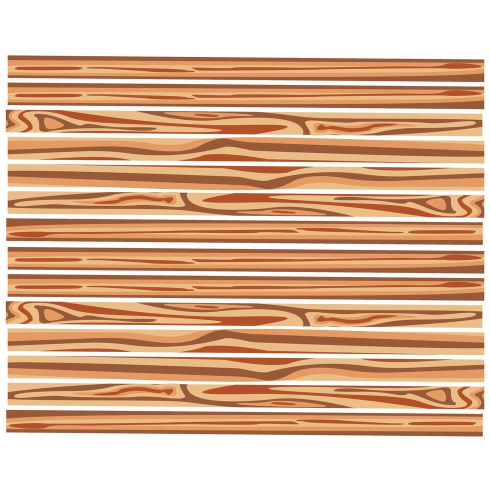 Wooden planks background. Wood texture. illustration isolated on white background. vector