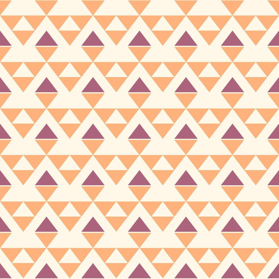 Ethnic seamless pattern with triangles. Aztec background, illustration. vector