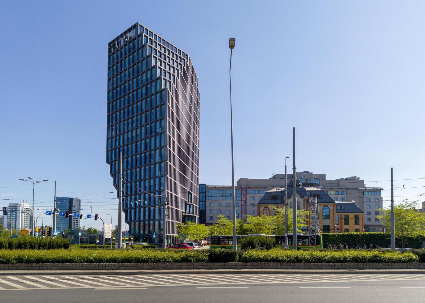 Poznan, Poland - May 08 2025 Baltic office tower with modern architecture in central Poznan photo