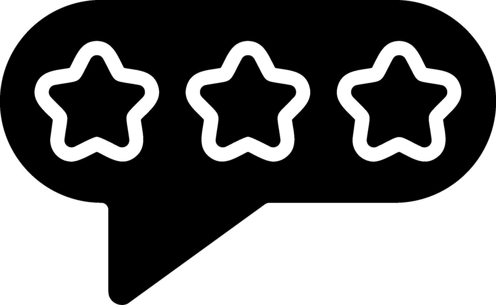 Customer Review Star Solid Style Icon vector