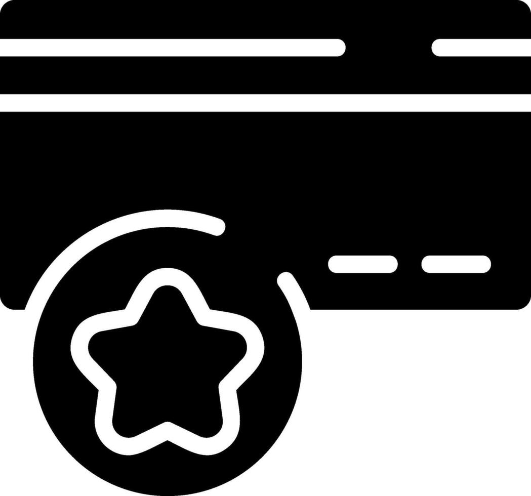 Loyalty Points Solid Style Icon vector