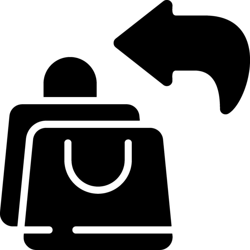 Returns Solid Style Icon vector