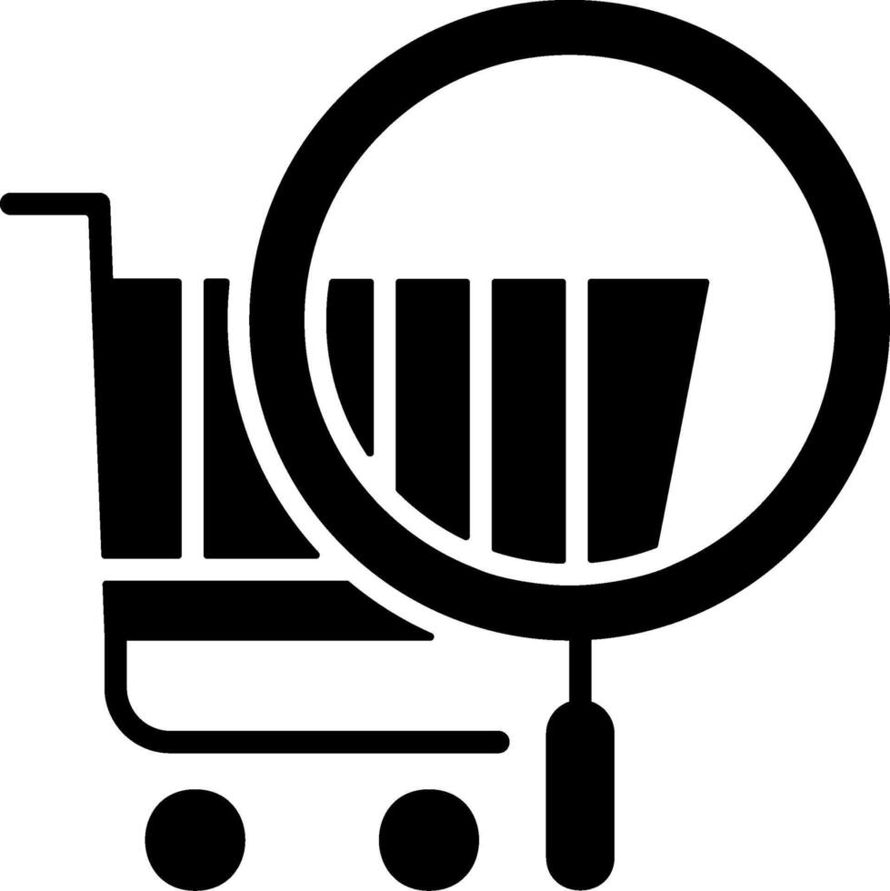 Search Solid Style Icon Solid Style Icon vector