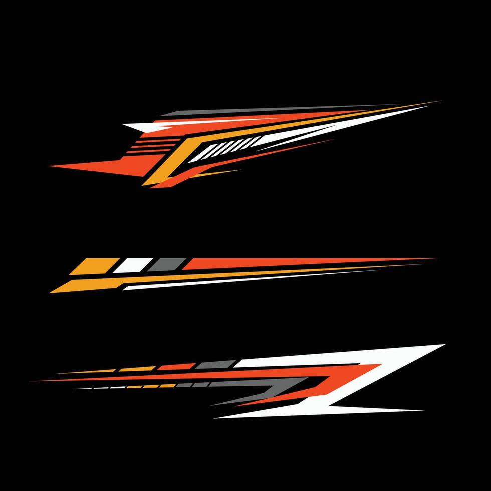 car body wrap sticker design. modern car stickers vector