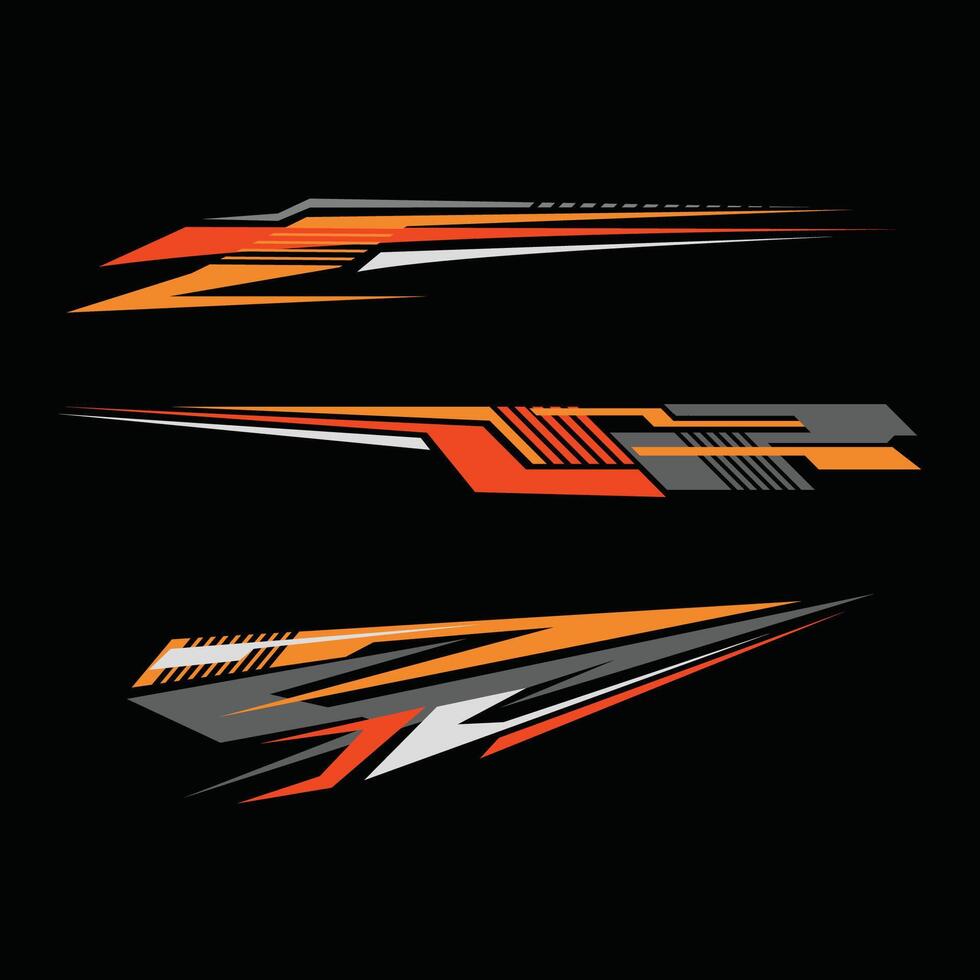 Racing car wrap sticker design. Car sticker template vector