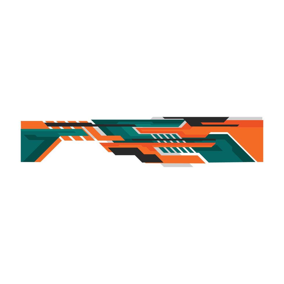 car body wrap livery decal design. modern car body livery decal. vector