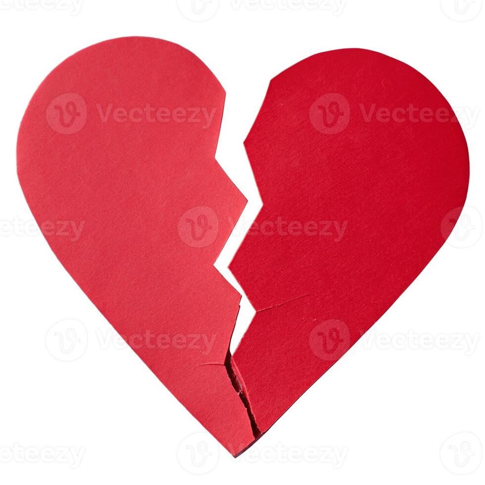 red heart on white photo