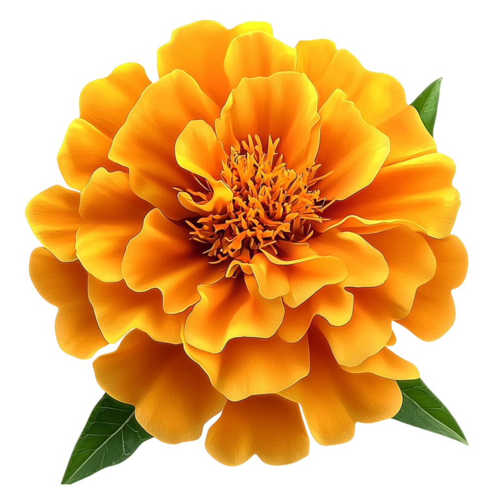 Vibrant orange dahlia flower intricate petals a symbol of On Transparent Background png