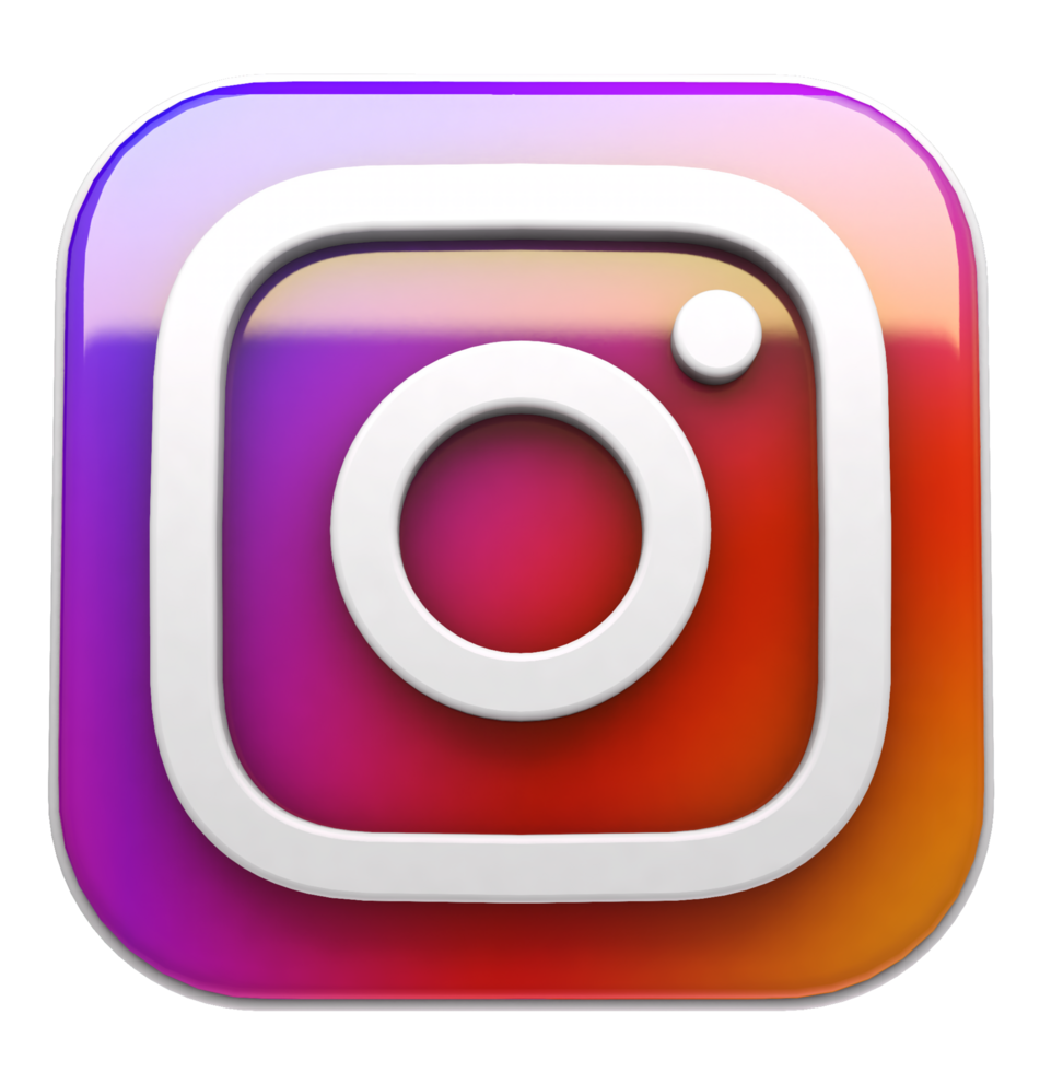 Instagram 3d Render icon png