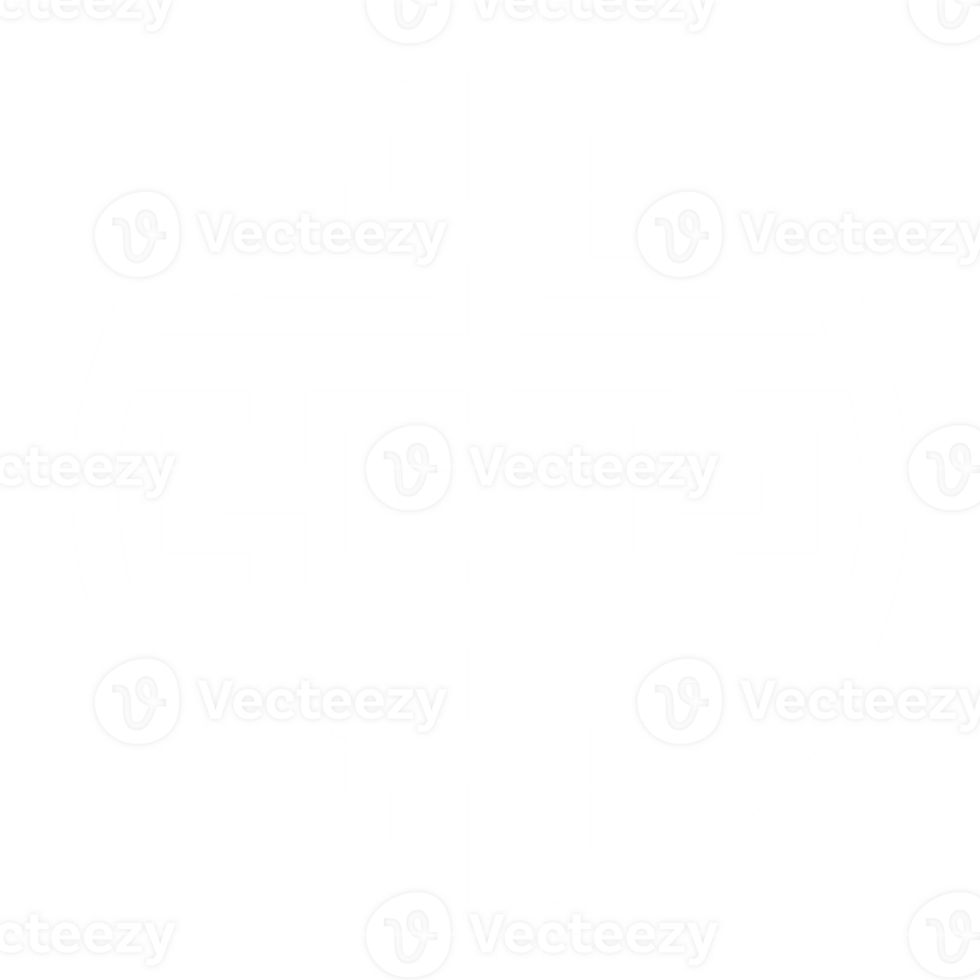 Cai Logo, Chinese Characters Wealth Prosperity, China Lucky Icon Symbol, Oriental Element Symbolism. In the Transparent Background png