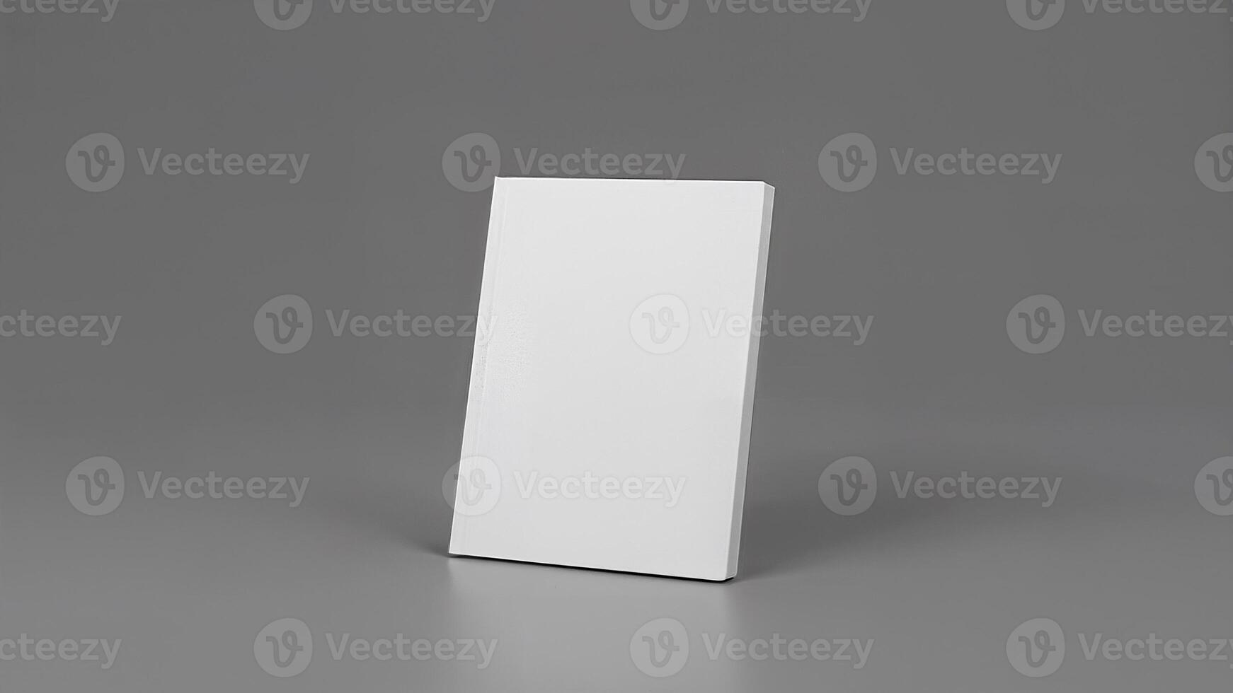 Isolated Blank Book Cover Mockup Display photo