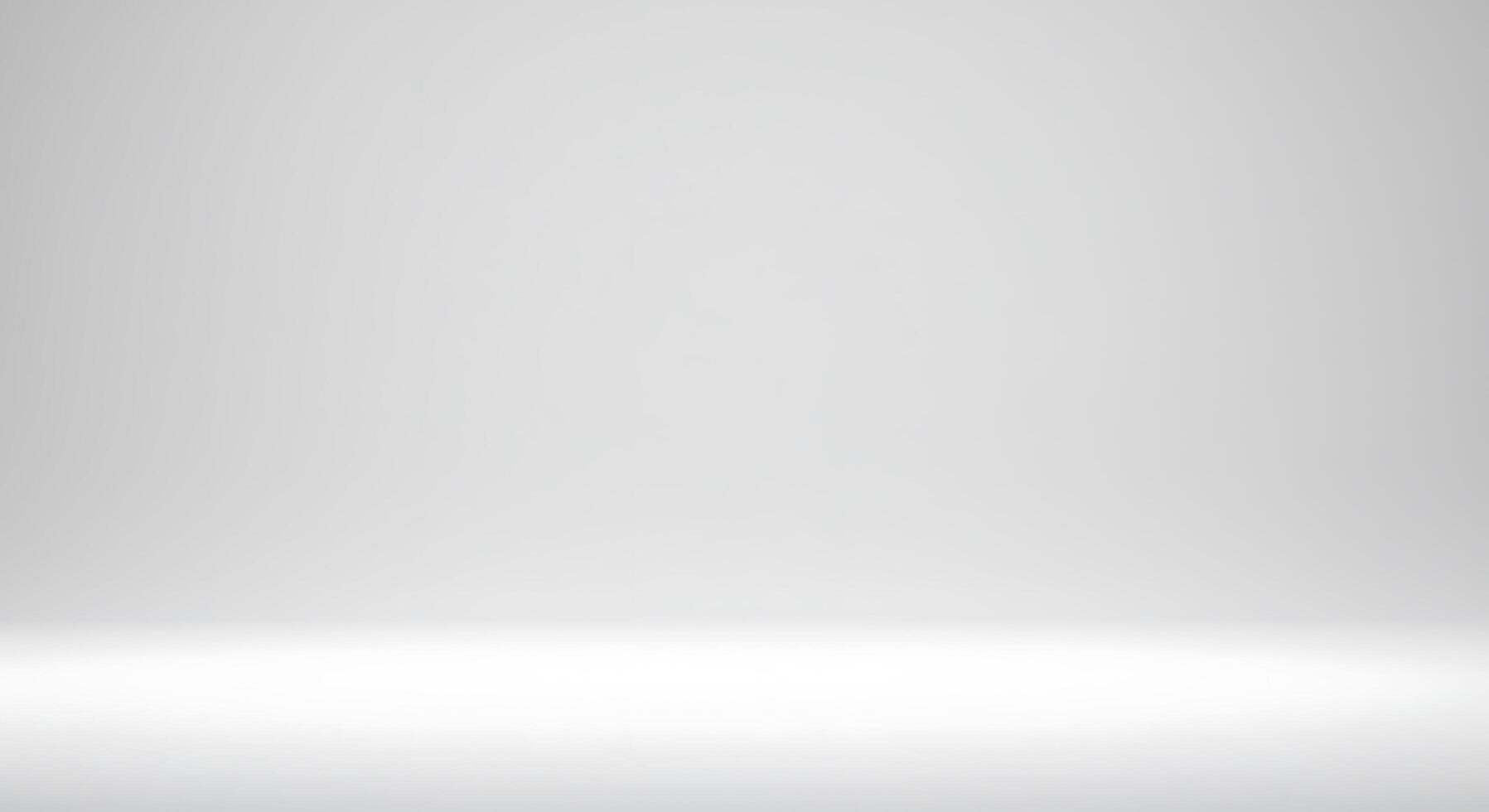 An empty white room with a light bulb photo