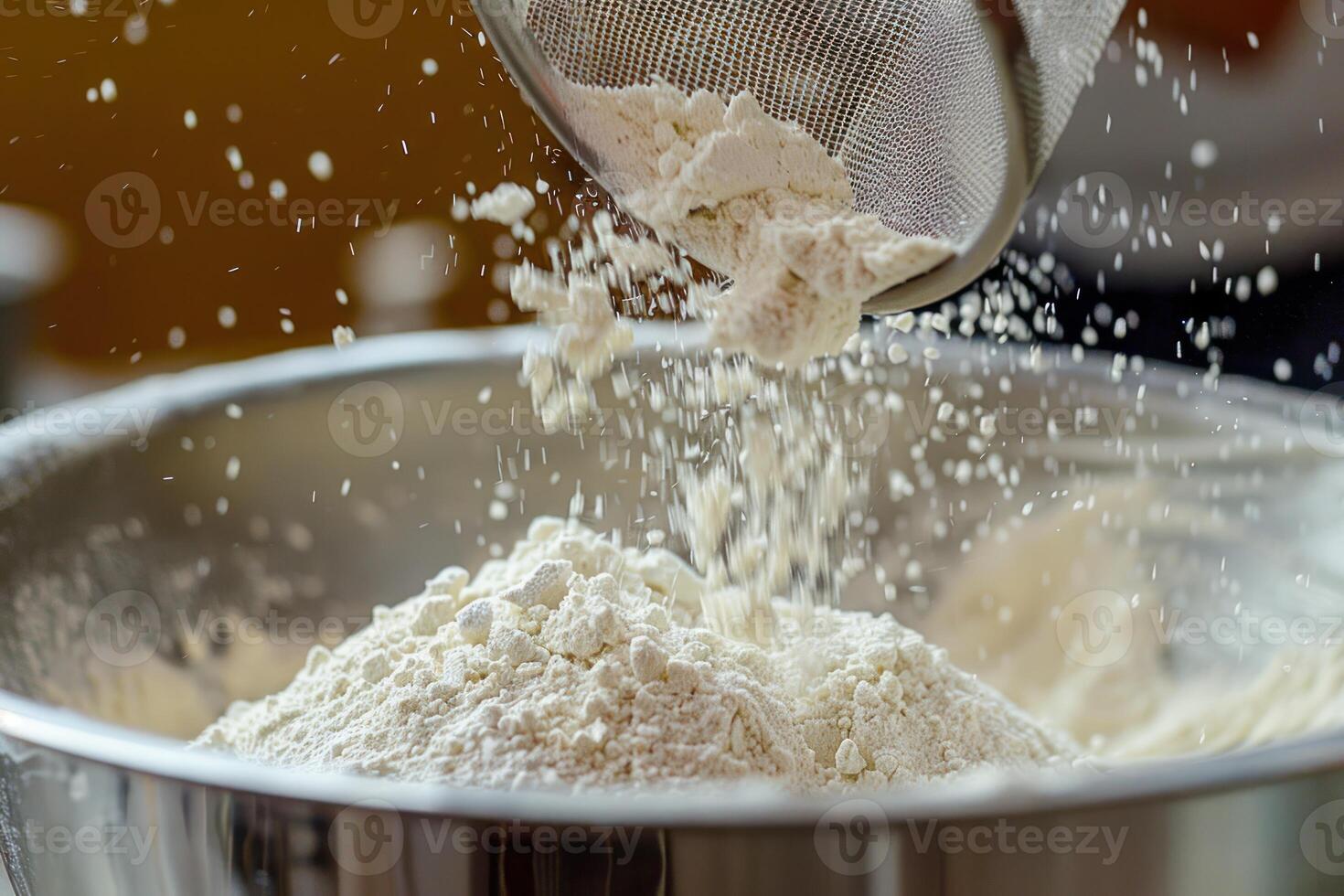 A bowl of flour photo
