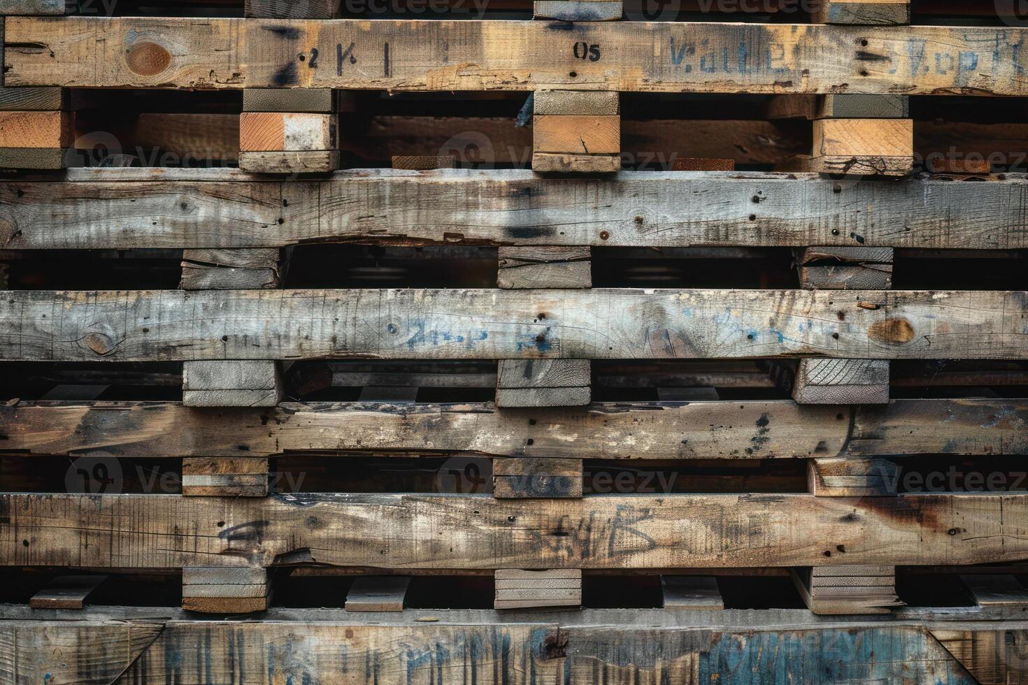A close up of a wooden pallet photo