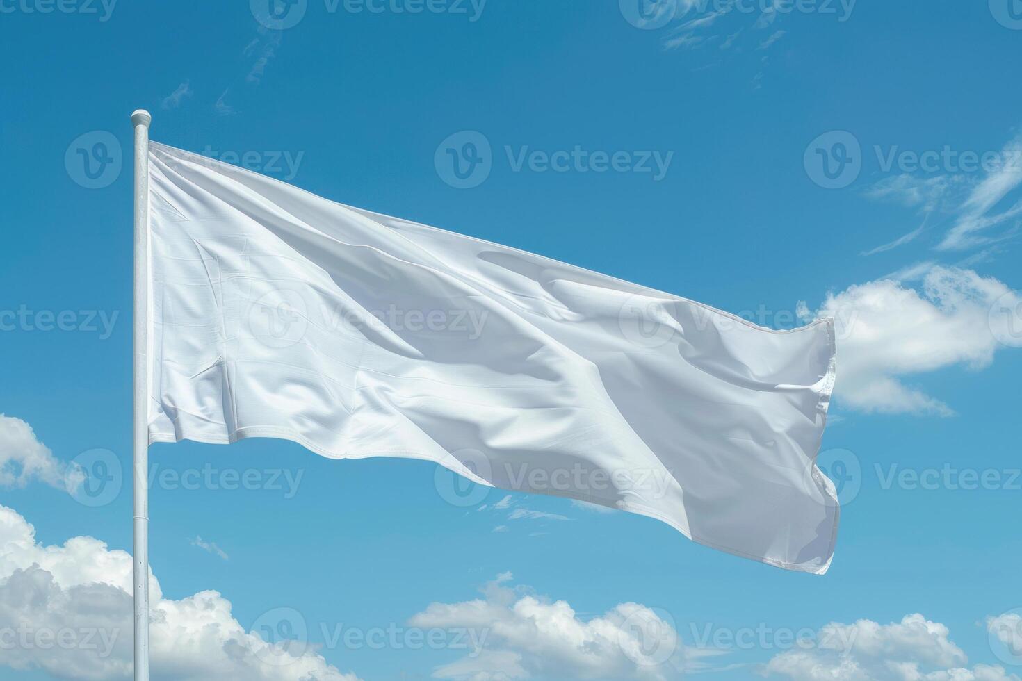 White flag of white supremacy photo
