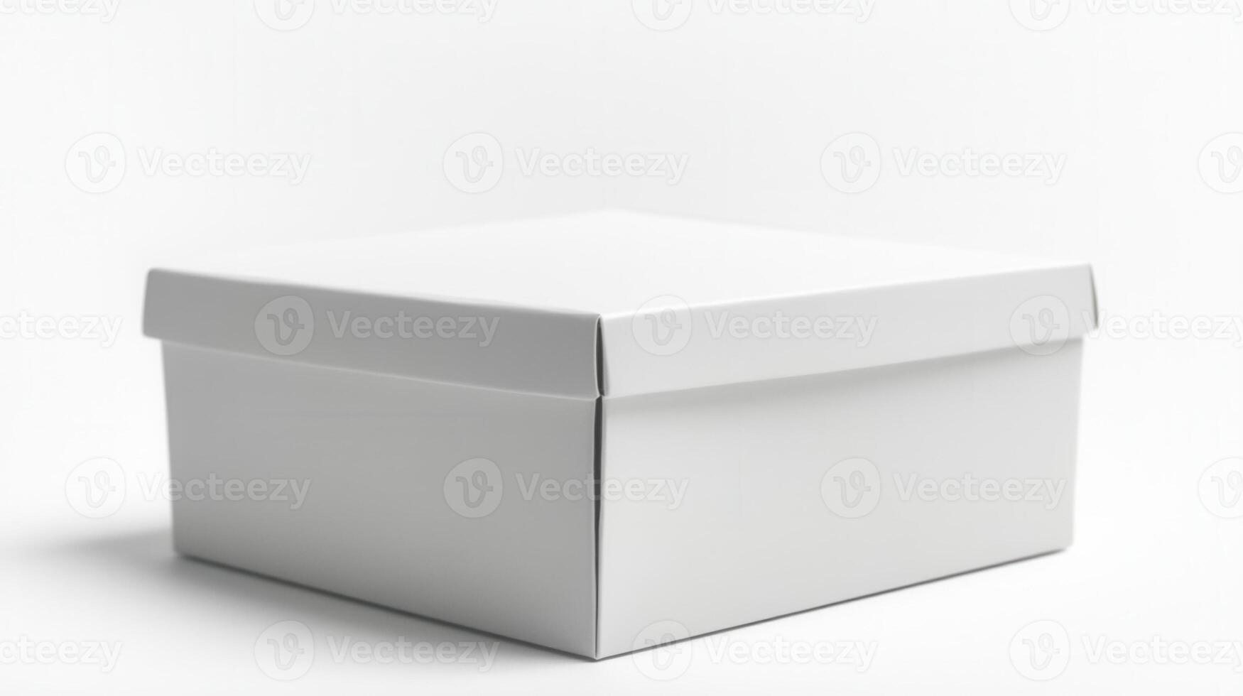 White box on a plain surface photo