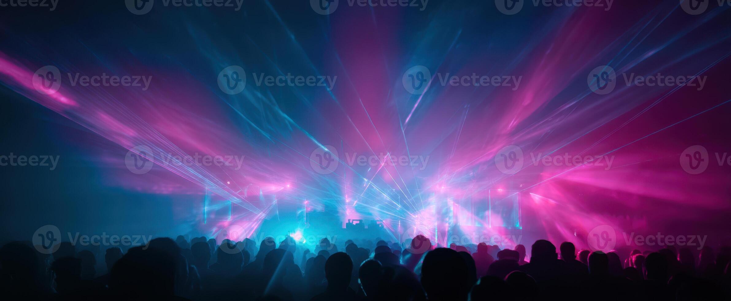 The captivating light display at an energetic live concert atmosphere. photo