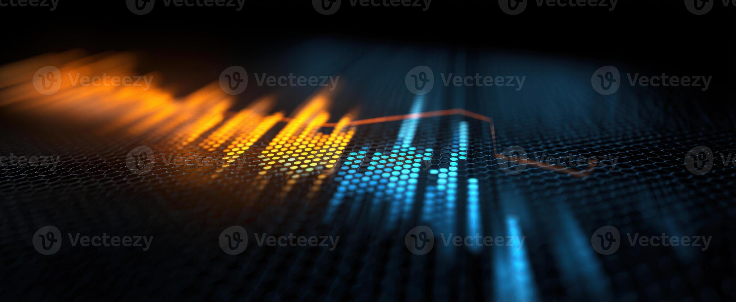 The vibrant soundwave graphic with dynamic colors and modern design. photo