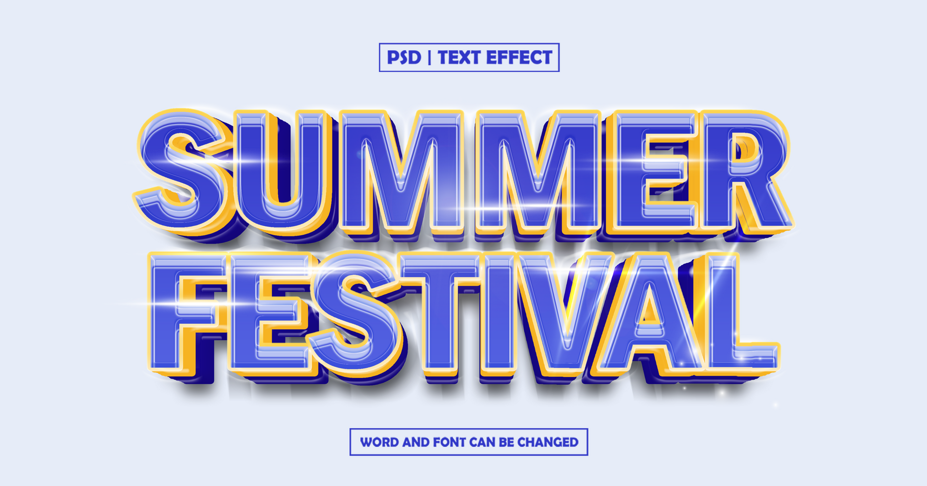 Summer Festival text effect psd
