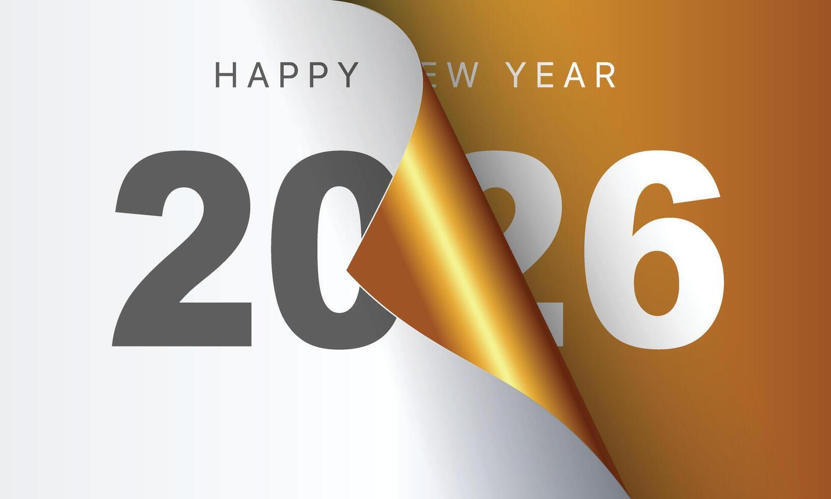 gold 2026 numbers on black background for new year celebration vector