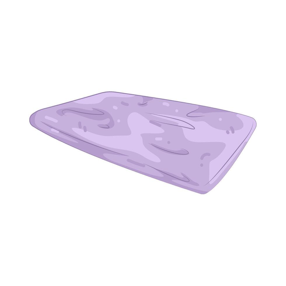 Illustration of purple floor cushion vector