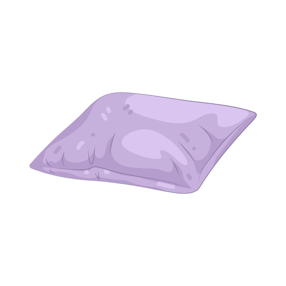 Illustration of Purple Pillow vector