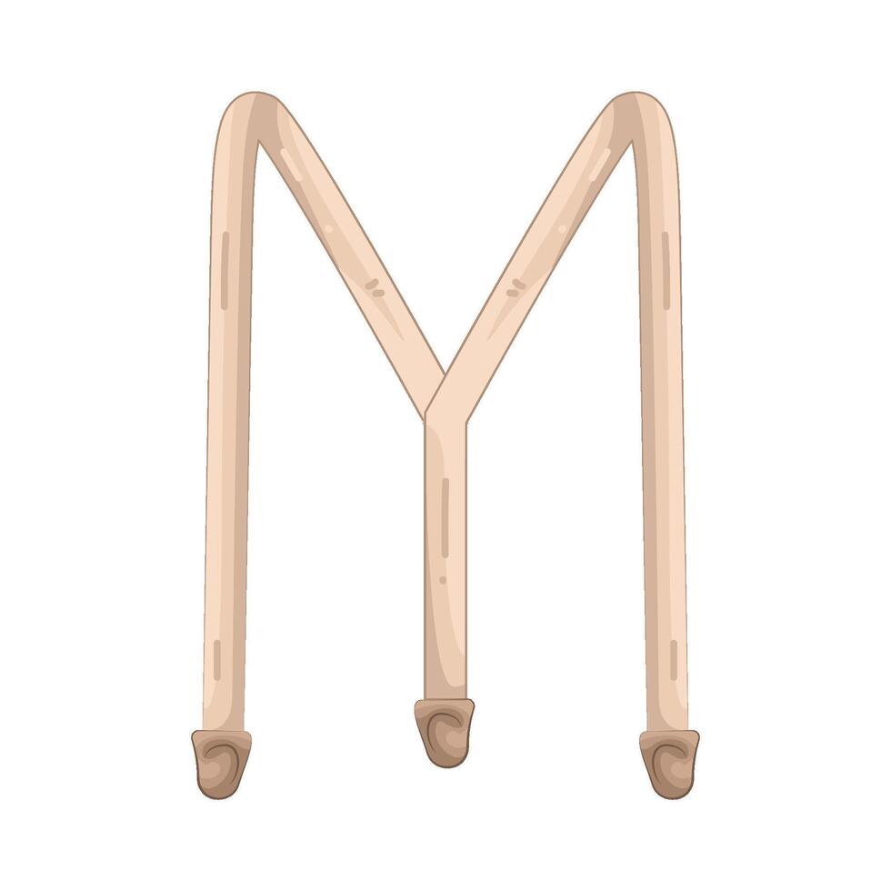 Illustration of Suspenders vector