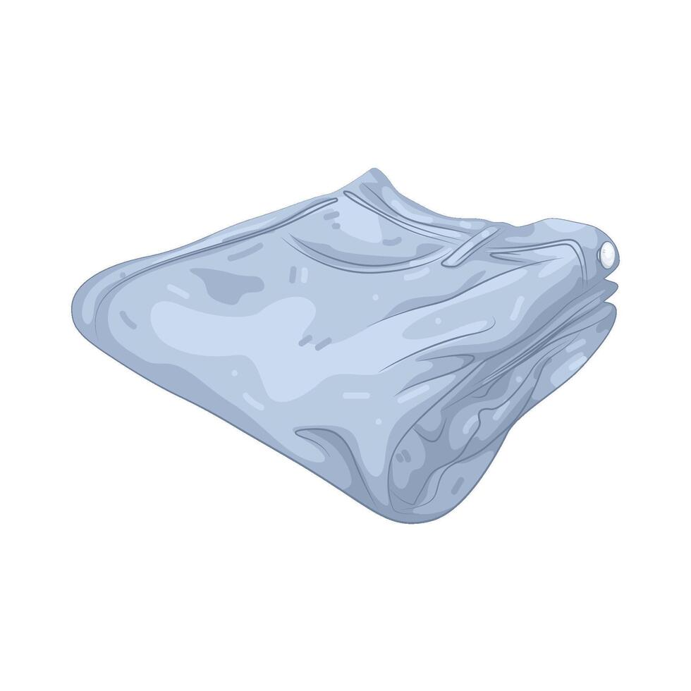 Illustration of Folded Pants vector