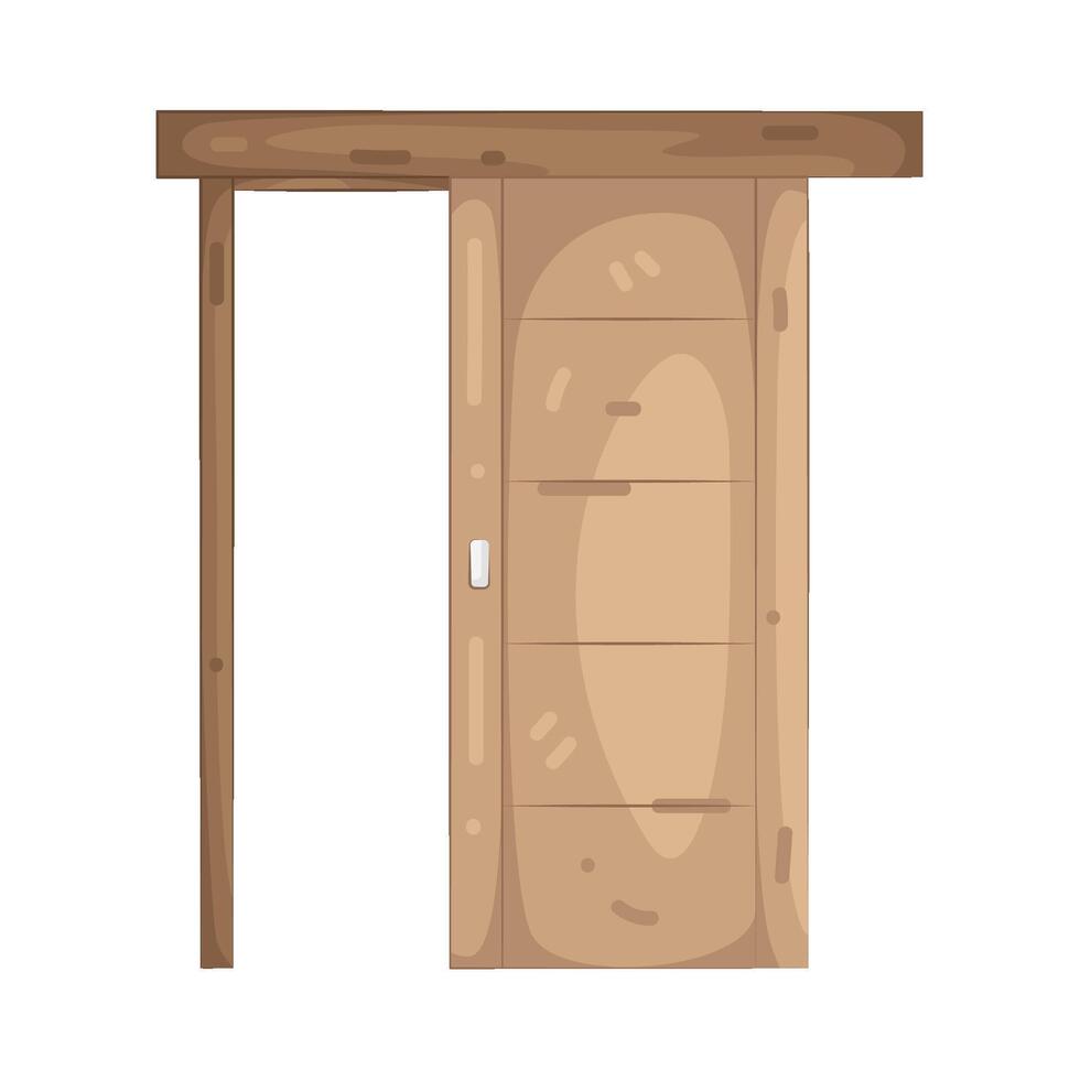 Illustration of Sliding Door vector