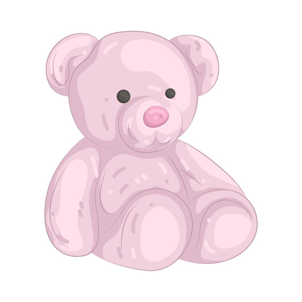 Pink Teddy Bear vector