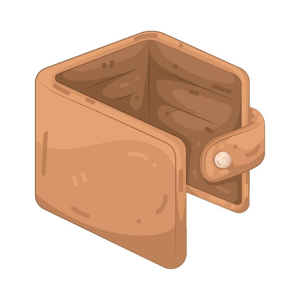 Illustration of Open wallet vector