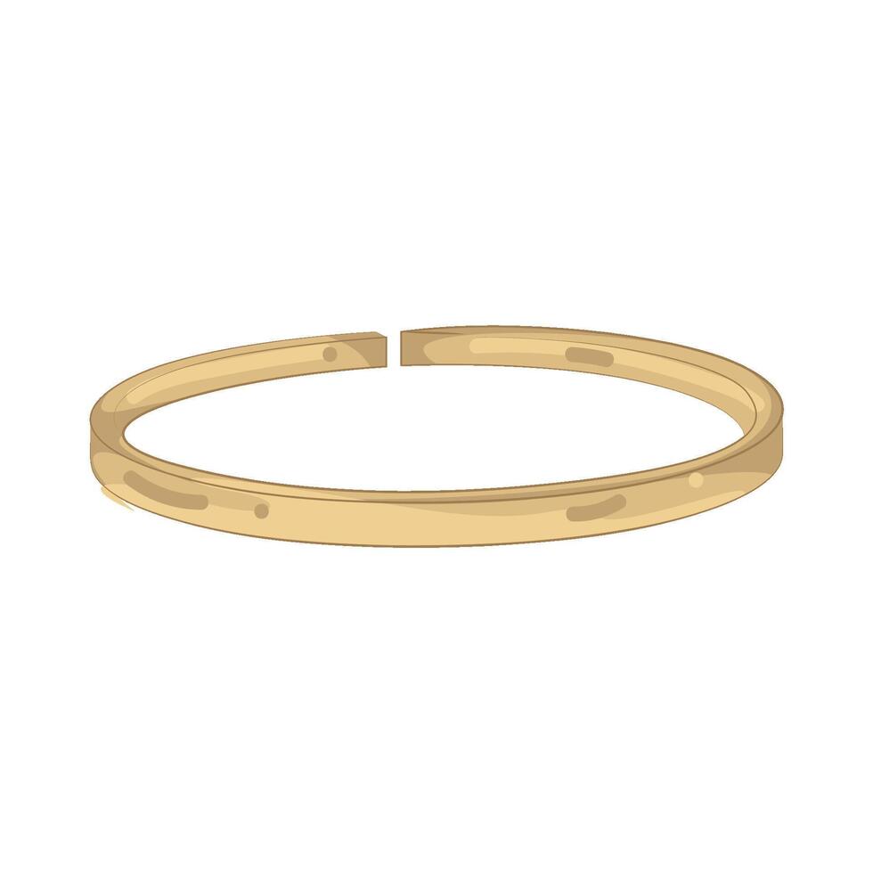 Illustration of Golden Bracelet vector