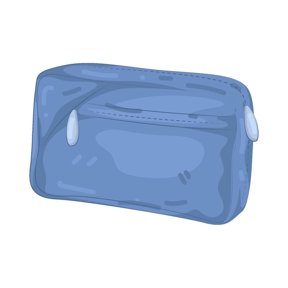 blue clutch bag vector