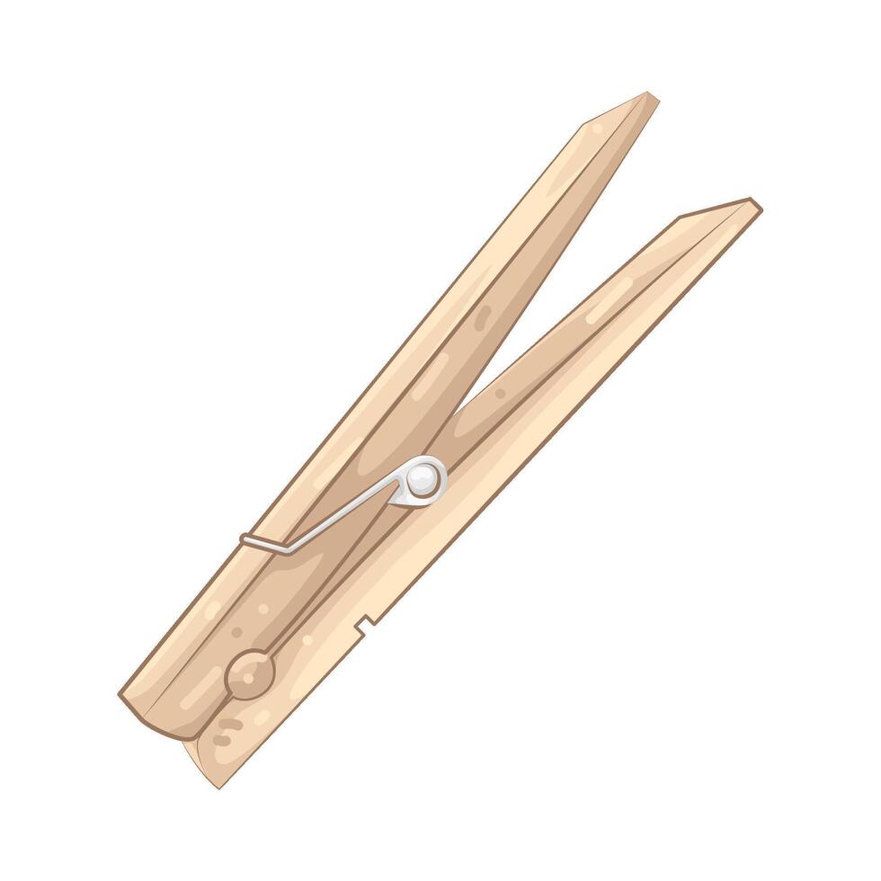 Illustration of Clothespin vector