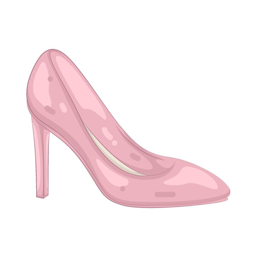 pink high heels vector