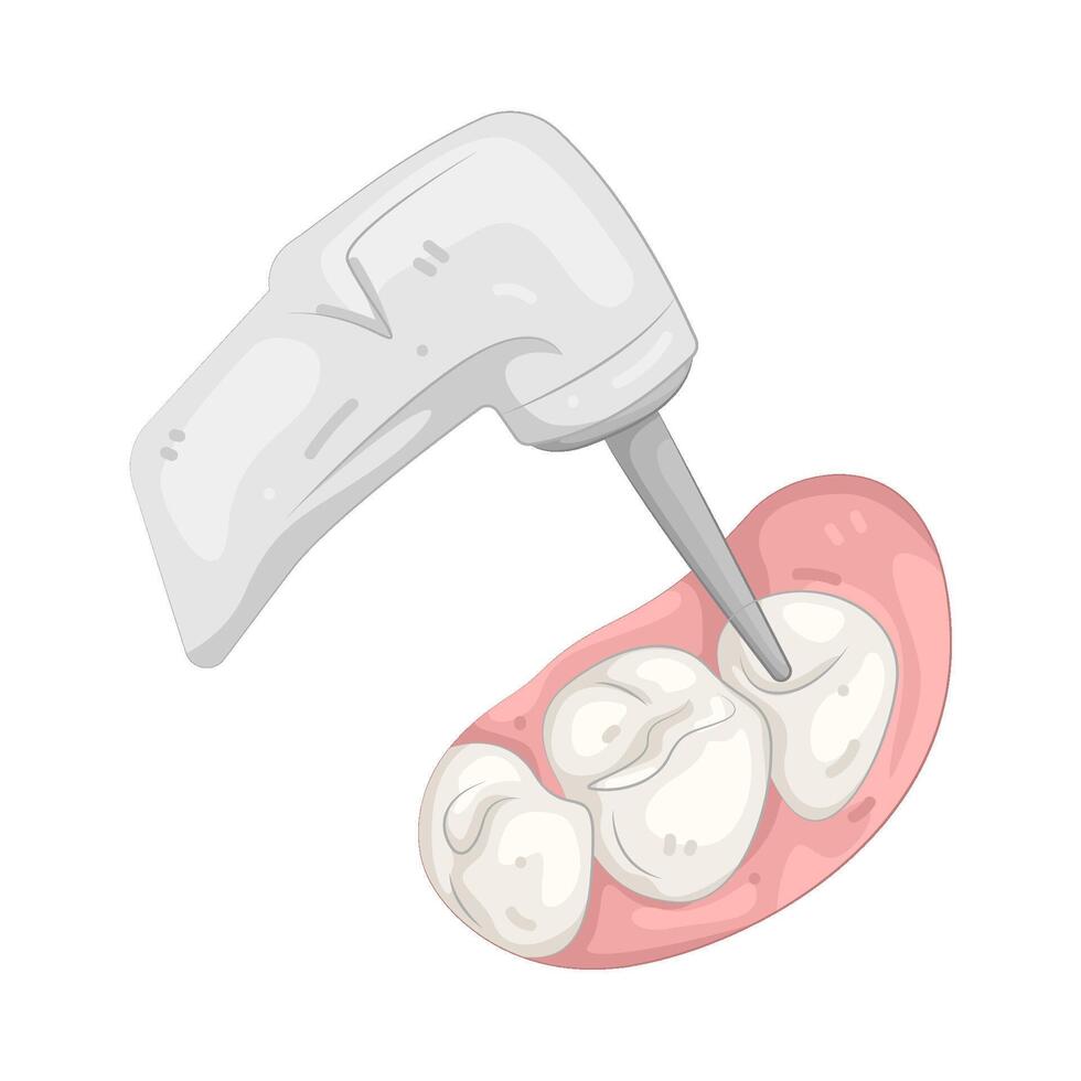 Illustration of Tooth Drill vector