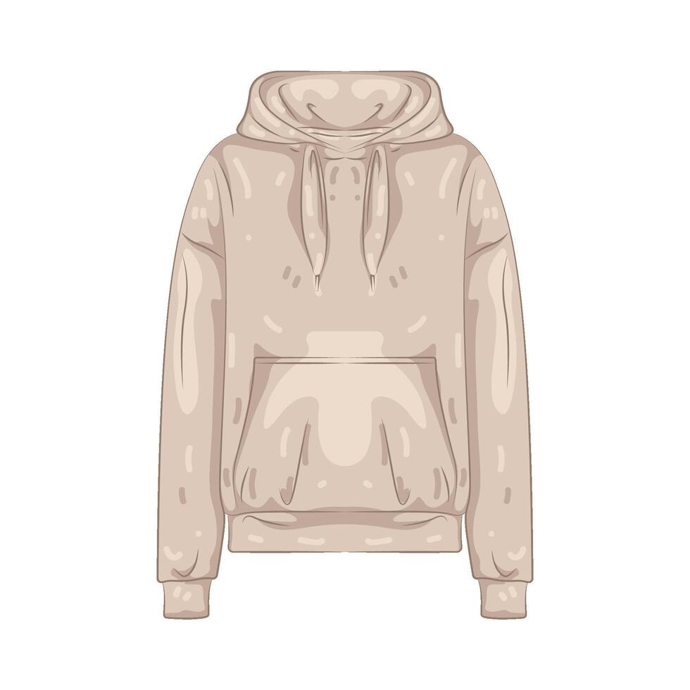 Illustration of Hoodie vector