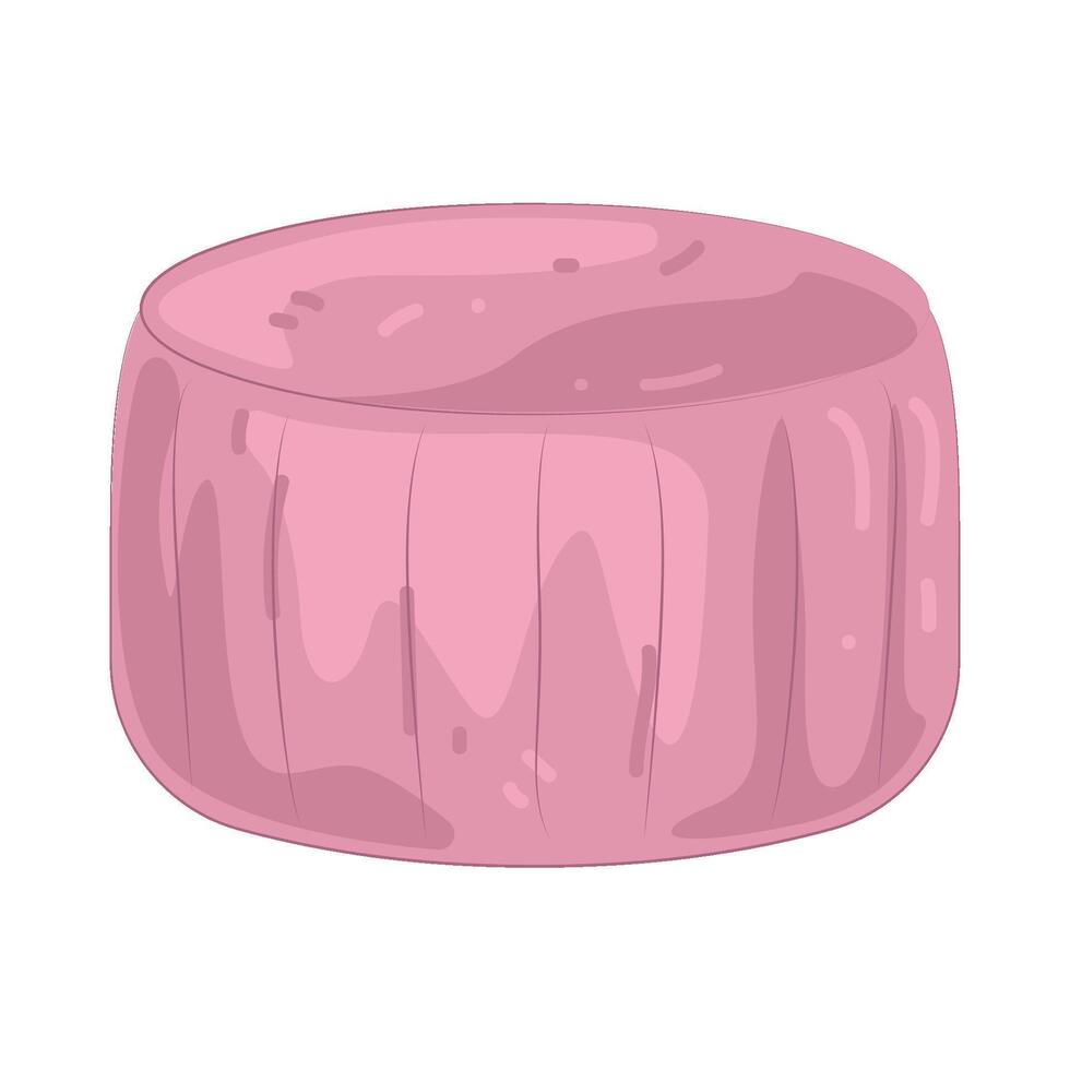 Illustration of Pink Ottoman vector